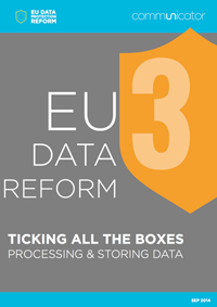 EU Data Reform: Processing and storing data