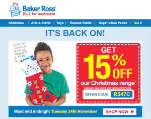 Companies Using Festive Discount Coupons in Emails, And What You Can Learn From Them